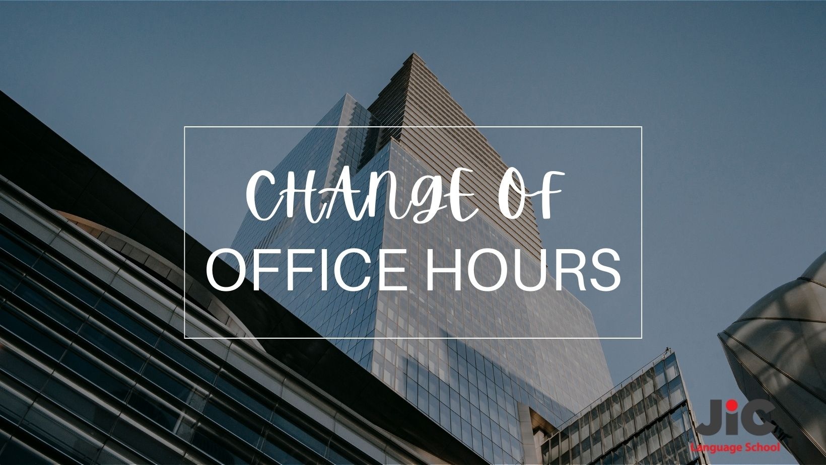 Change of Office opening hours 2023